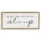 Stupell Industries Let Me Sleep Phrase with Eyelashes Framed Floater Canvas Wall Art